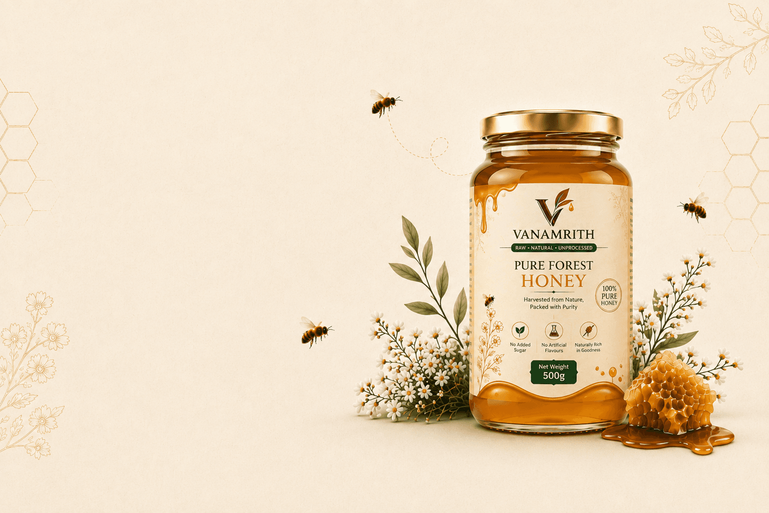 Vanamrith pure forest honey