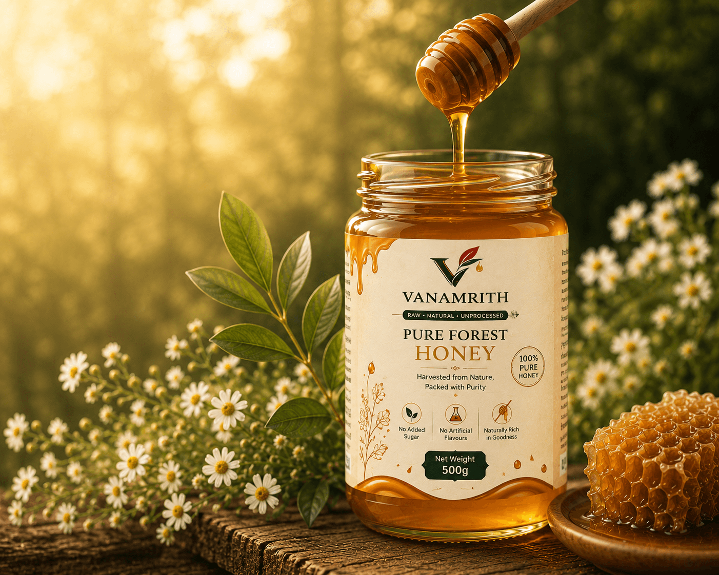 Pure natural honey harvesting - Vanamrith